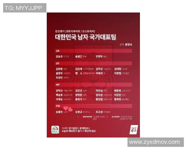 2023年韩国足球国家队最新名单及球员分析与战术展望